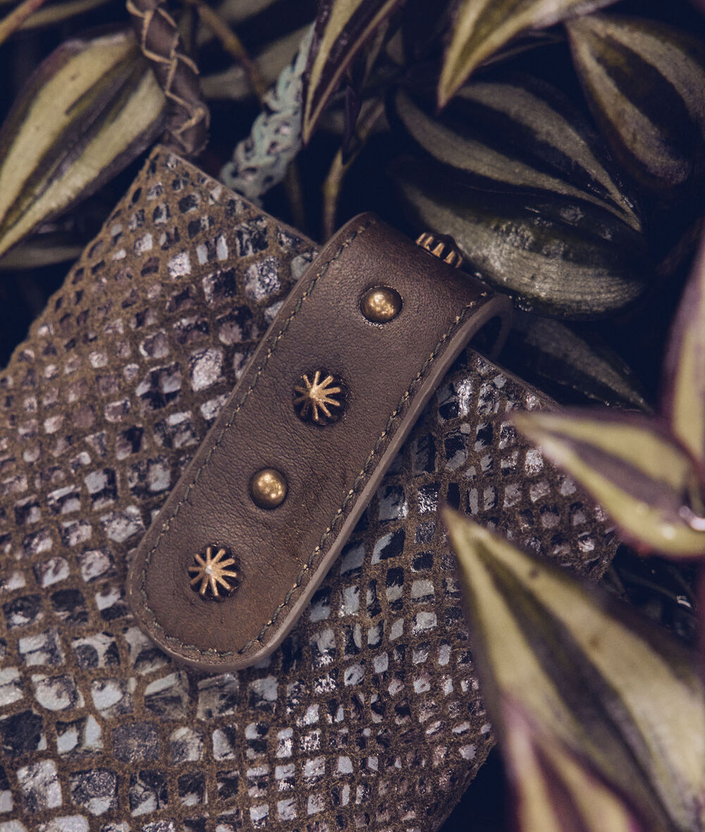 Farry blue python leather-effect phone case PhotoZ | 1-2-3