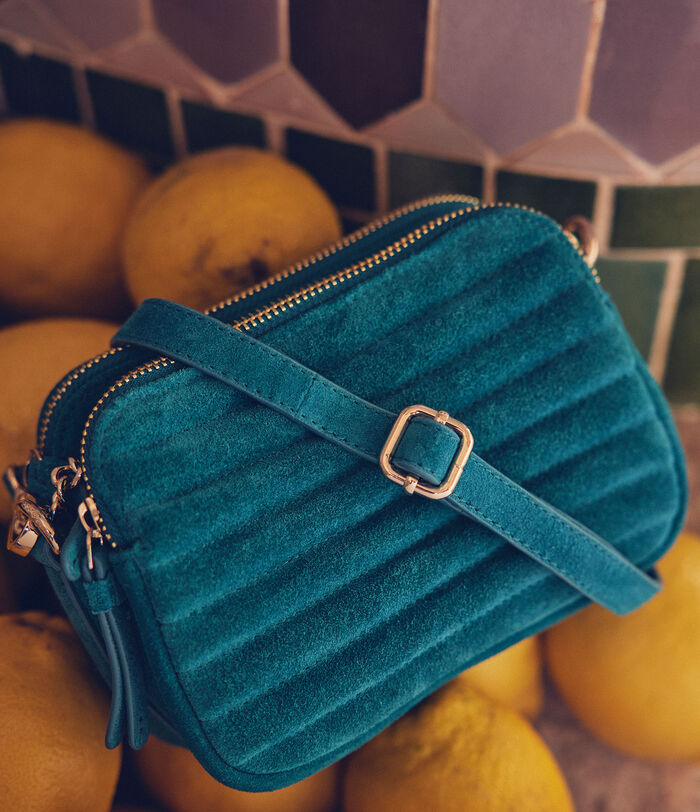 Flavie mini blue quilted leather bag PhotoZ | 1-2-3
