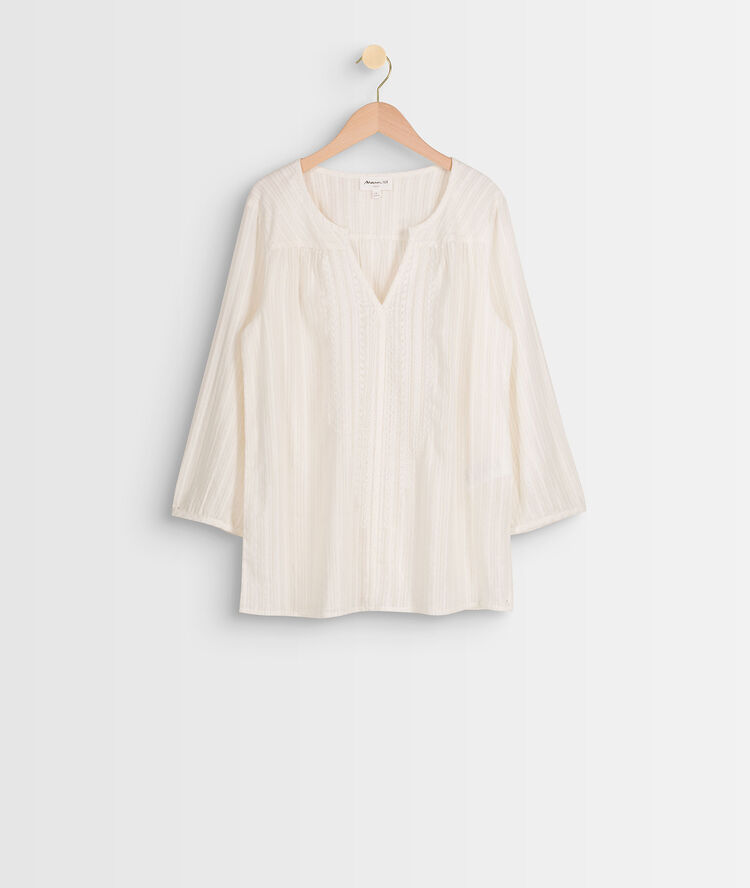 Eclipse embroidered blouse white.