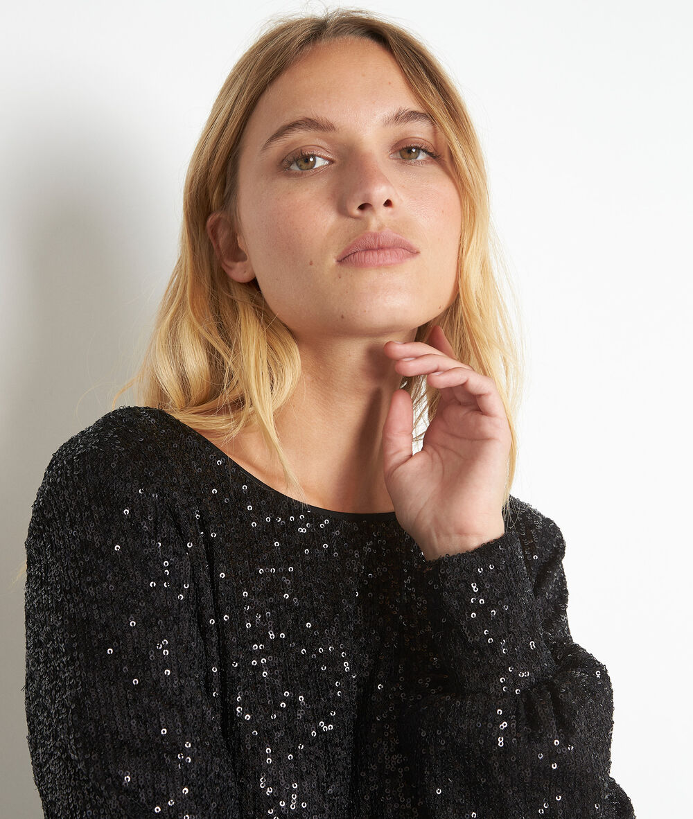 Charme sequinned dress noir.