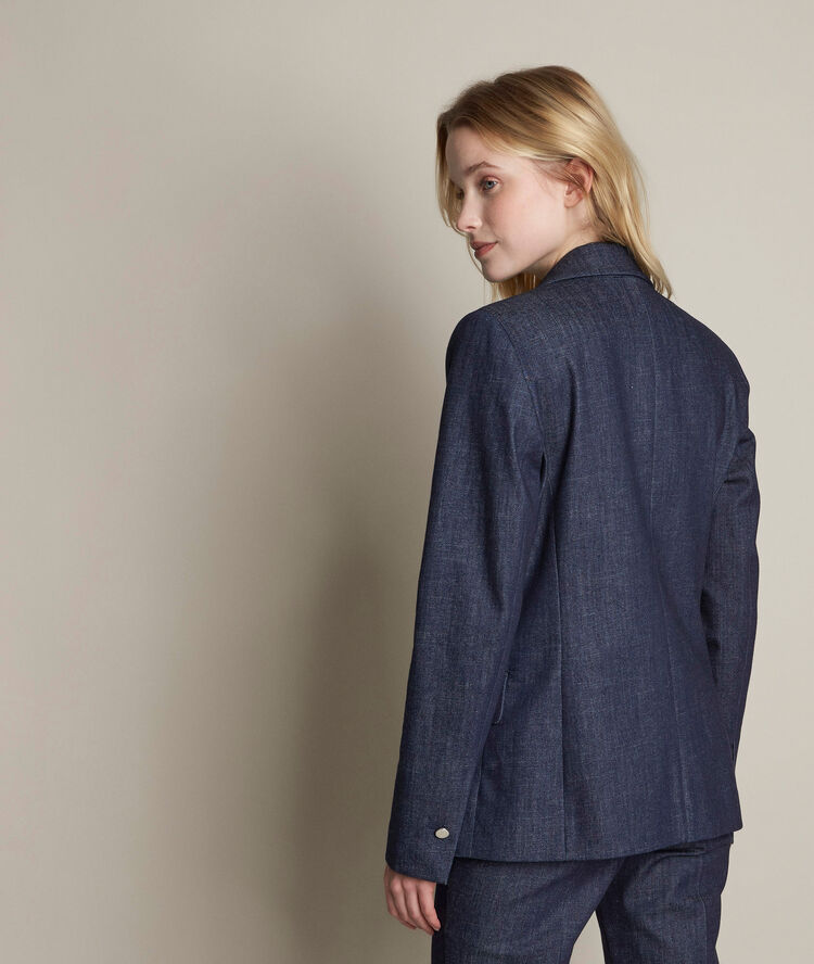 Florine denim jacket blue rinse.