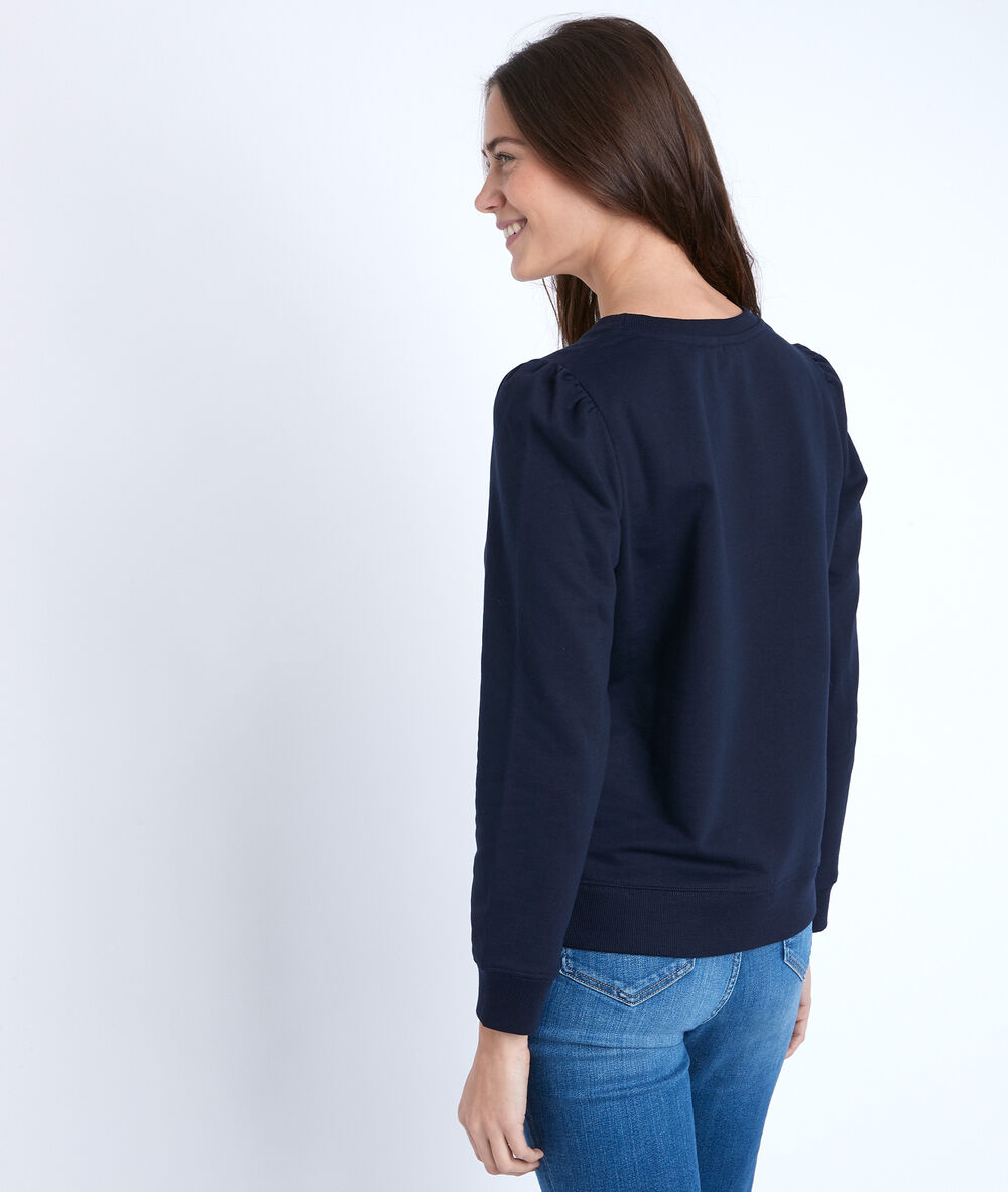 Ivy navy rhinestone sweatshirt marine.