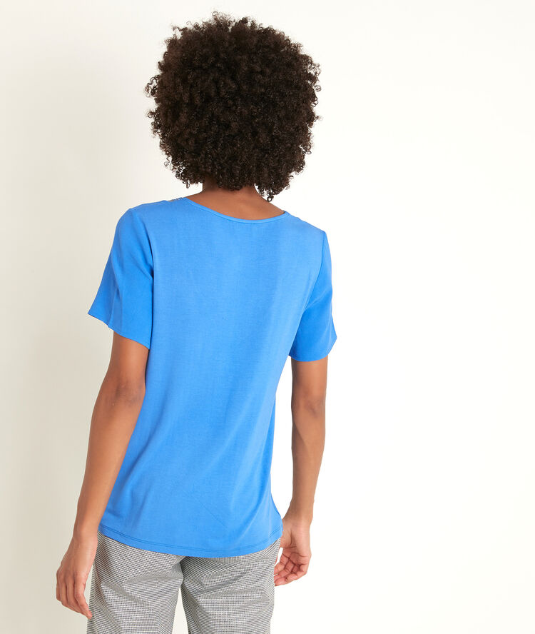 Divine bis klein blue dual-fabric top bleu klein.