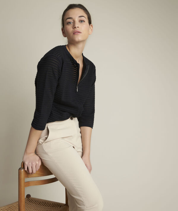 Romeo openwork striped cardigan PhotoZ | 1-2-3