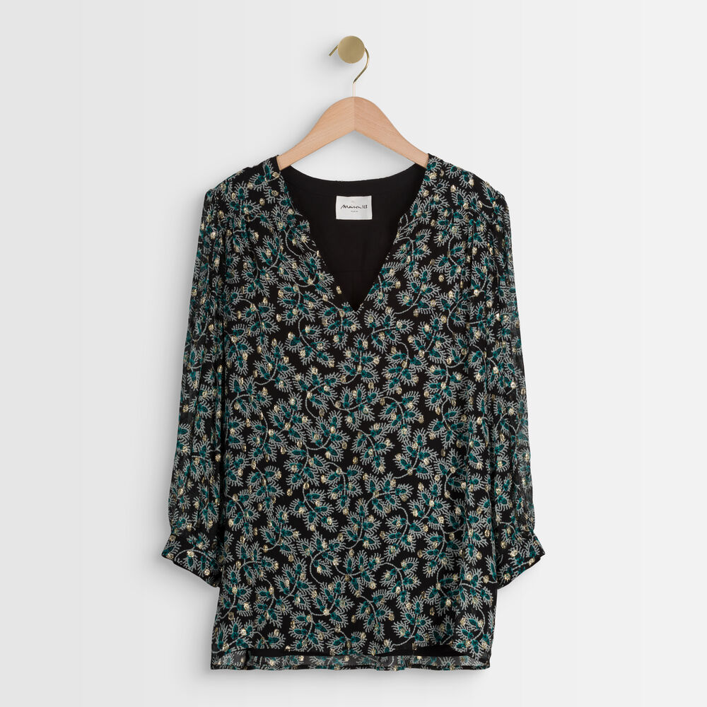 Elsou cypress printed blouse cypres.