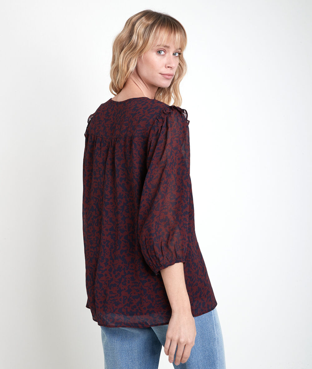 Tanger printed blouse rose.