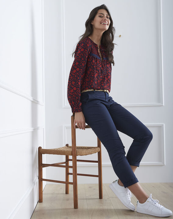 Vitae red printed blouse | 1-2-3 Vitae red printed blouse PhotoZ | 1-2-3