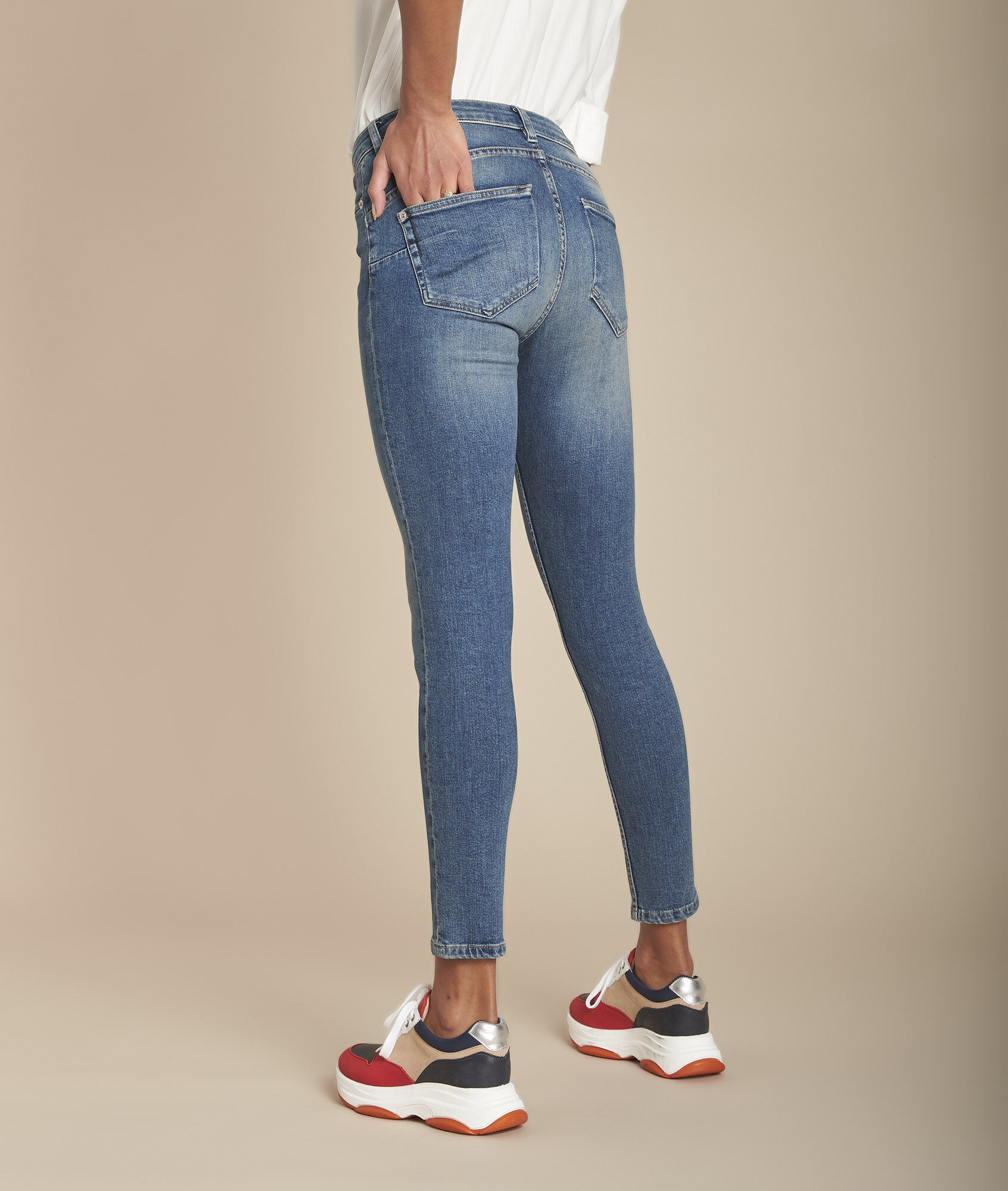 stonewash skinny jeans womens