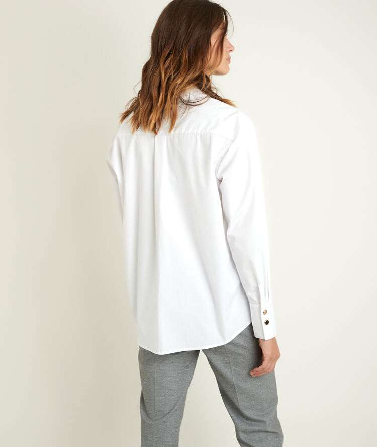 Esmeralda cotton shirt white.