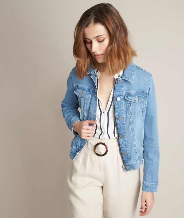Clem pure bleached denim jacket | 1-2-3 Clem pure bleached denim jacket PhotoZ | 1-2-3