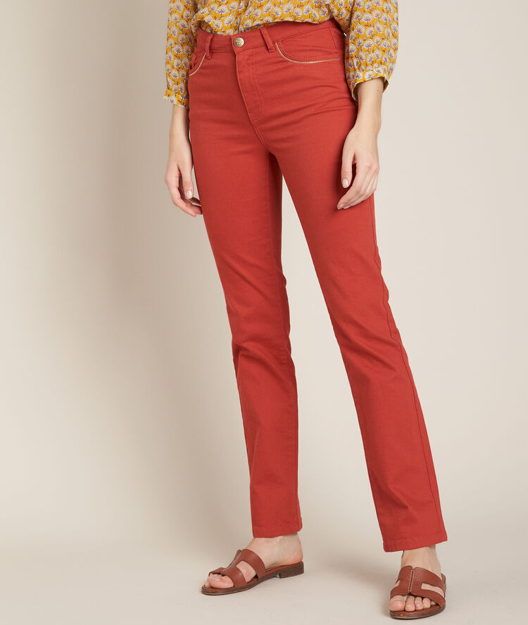 Original 123: sonia straight-fit brick-coloured jeans  tile.