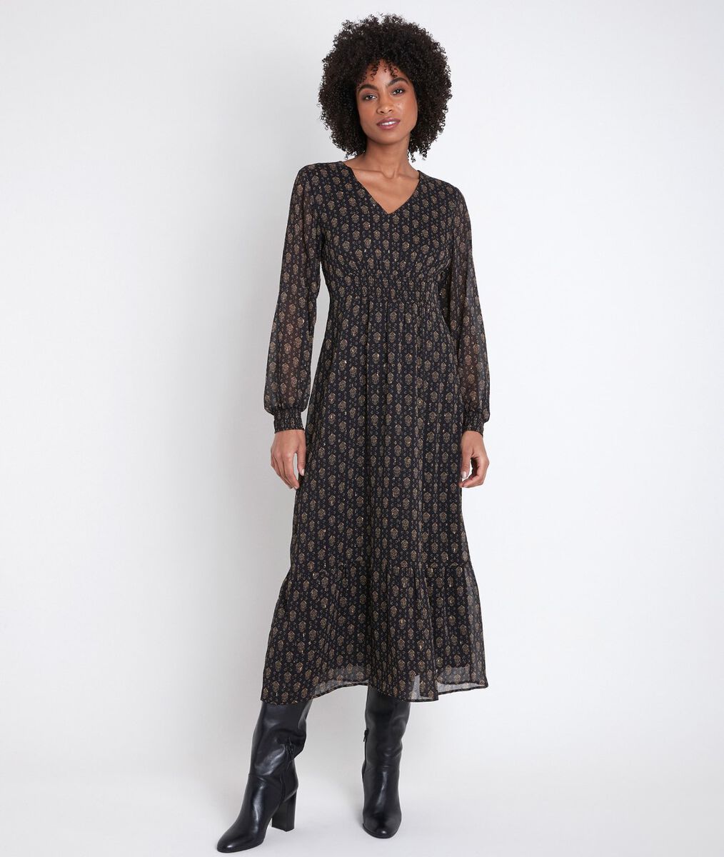 Ninon printed midi dress | 1-2-3 Ninon printed midi dress PhotoZ | 1-2-3