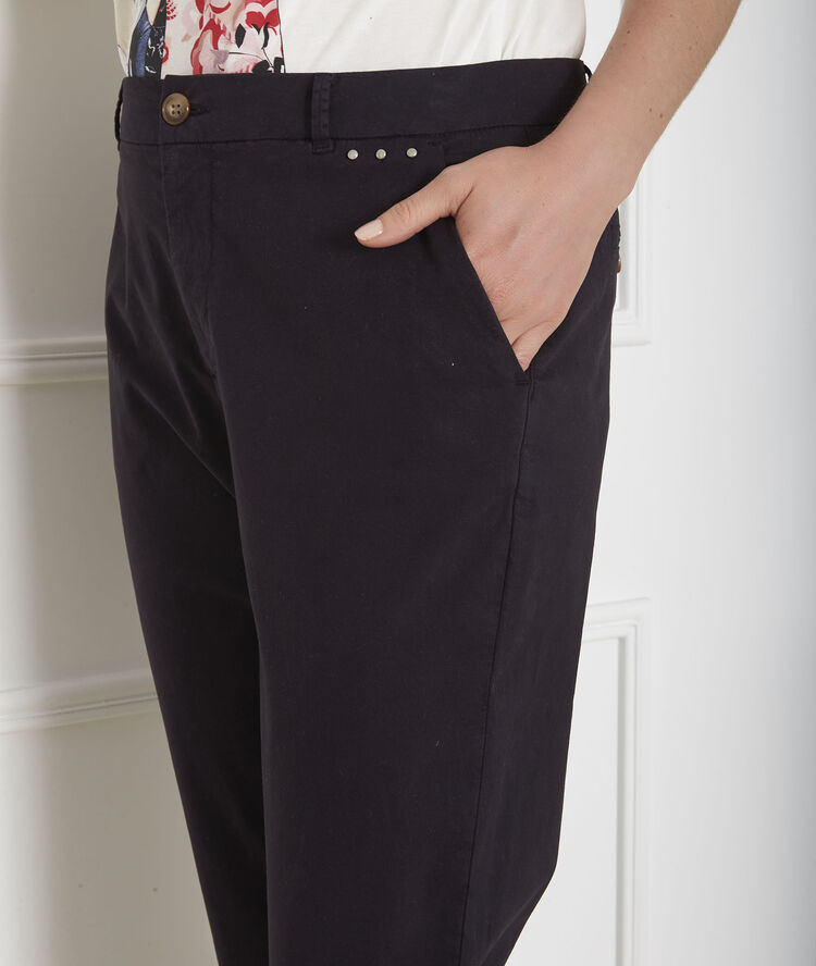 Calypso Navy Chinos Maison Cent Vingt Trois