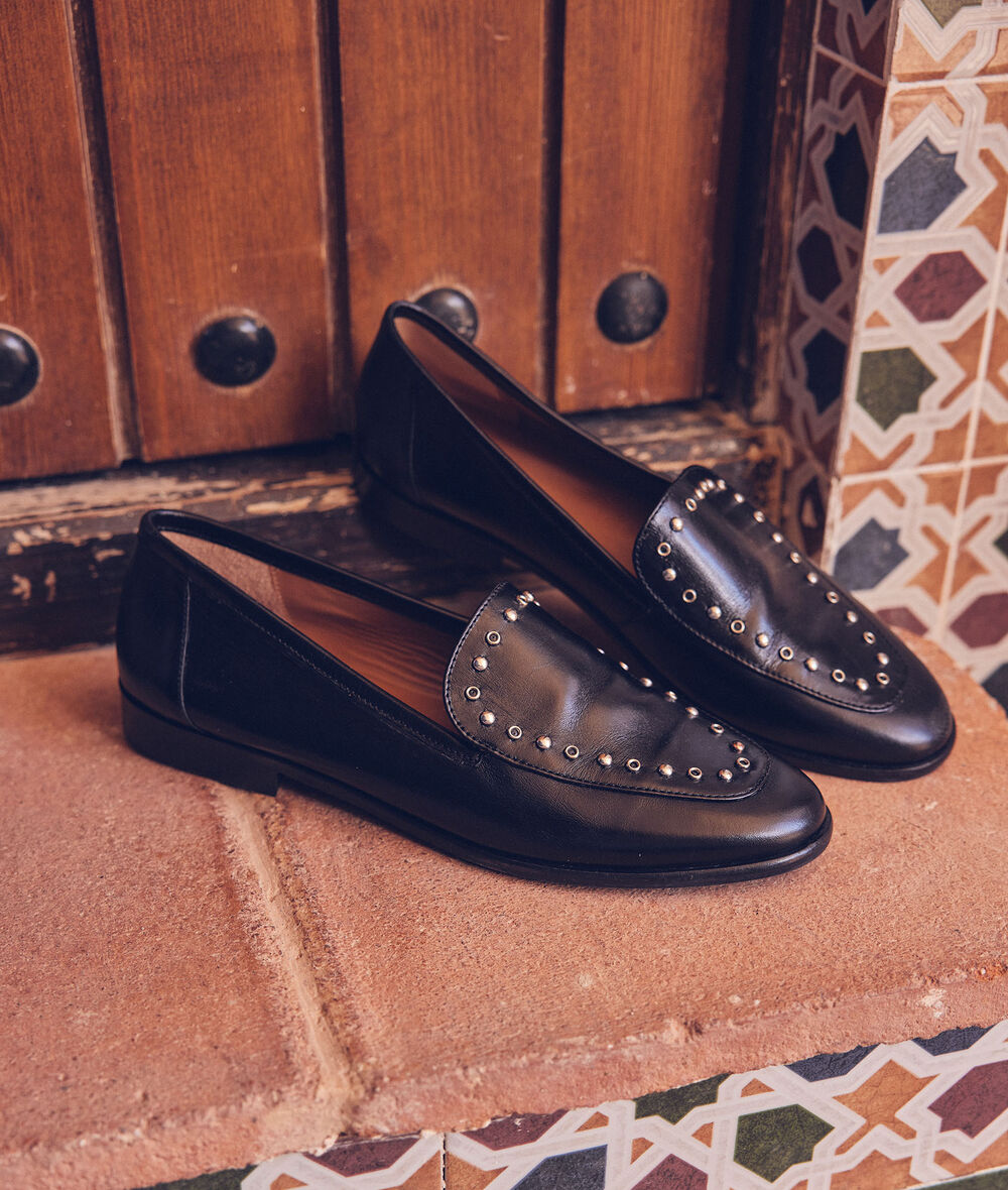 Nabella Studded Leather Loafers PhotoZ | 1-2-3