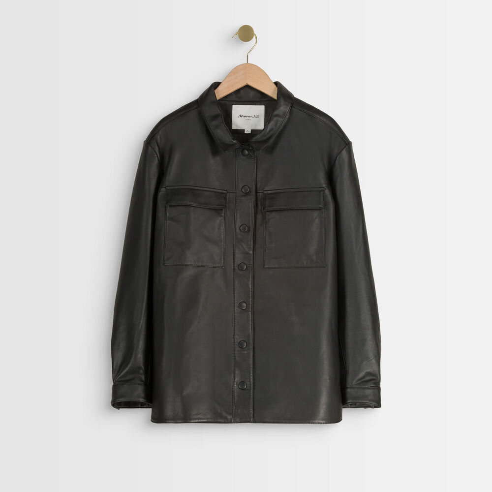 Poppy black over-shirt noir.