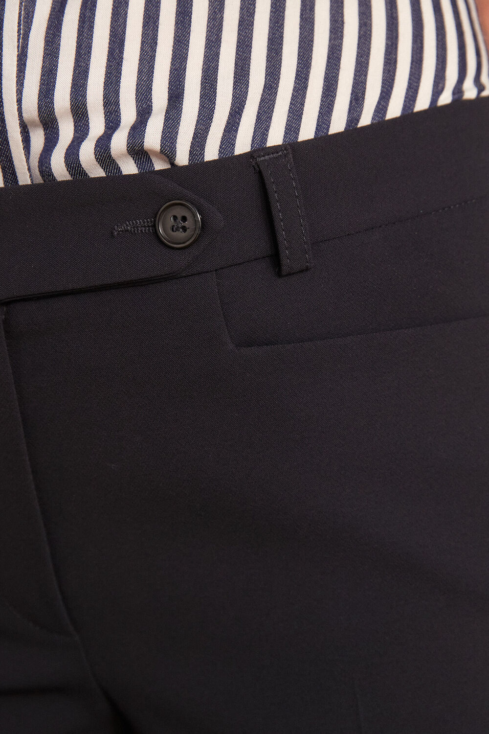Valero microfibre cigarette trousers navy blue.