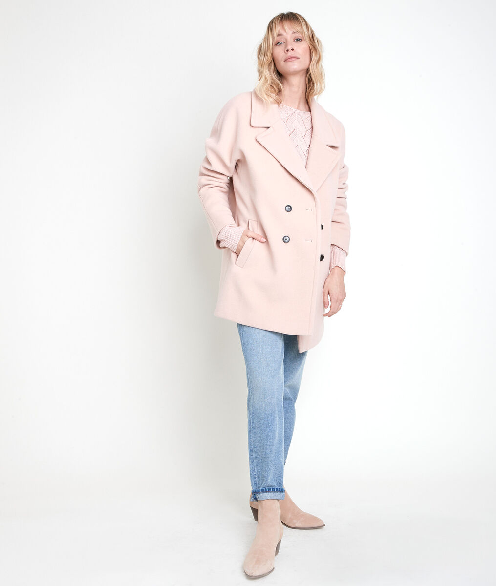 JOY powder-coloured wool blend coat | 1-2-3 JOY powder-coloured wool blend coat PhotoZ | 1-2-3