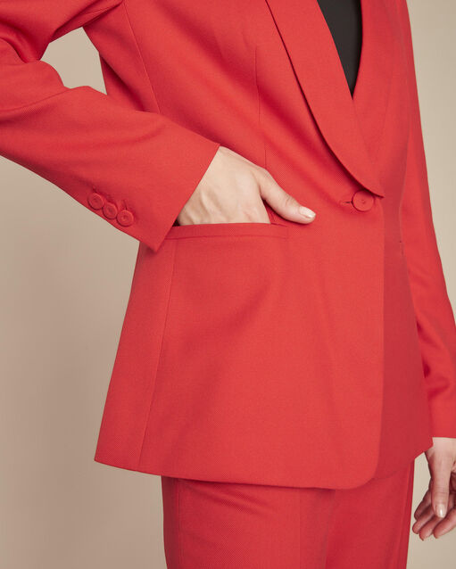 Bianca red jacket with tailored collar (2) - Maison 123