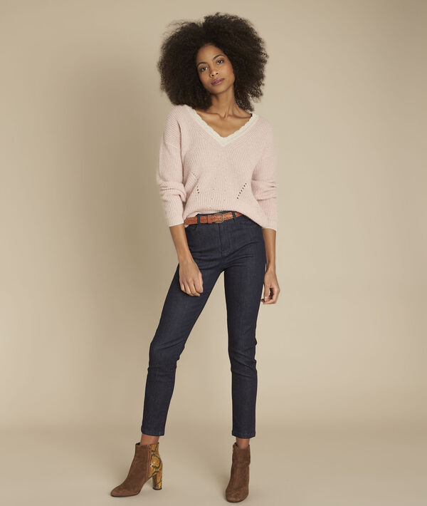 Flamenco fancy neck pullover | 1-2-3 Flamenco fancy neck pullover PhotoZ | 1-2-3