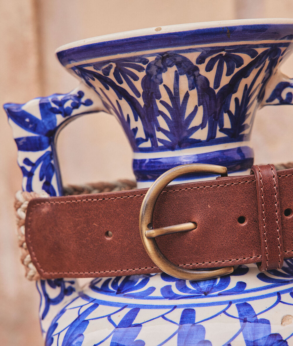 Baptiste braided leather and cotton belt PhotoZ | 1-2-3