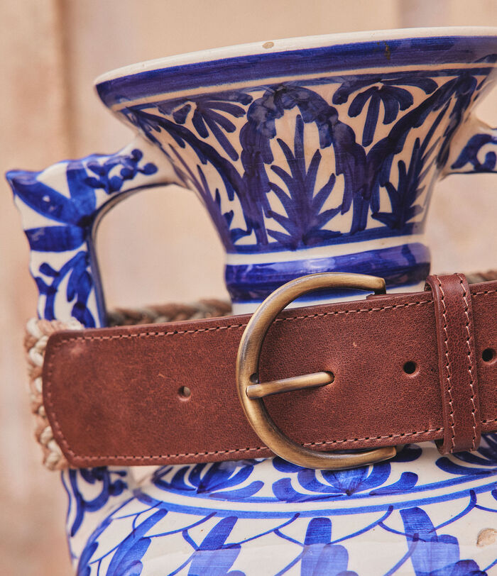 Baptiste braided leather and cotton belt PhotoZ | 1-2-3