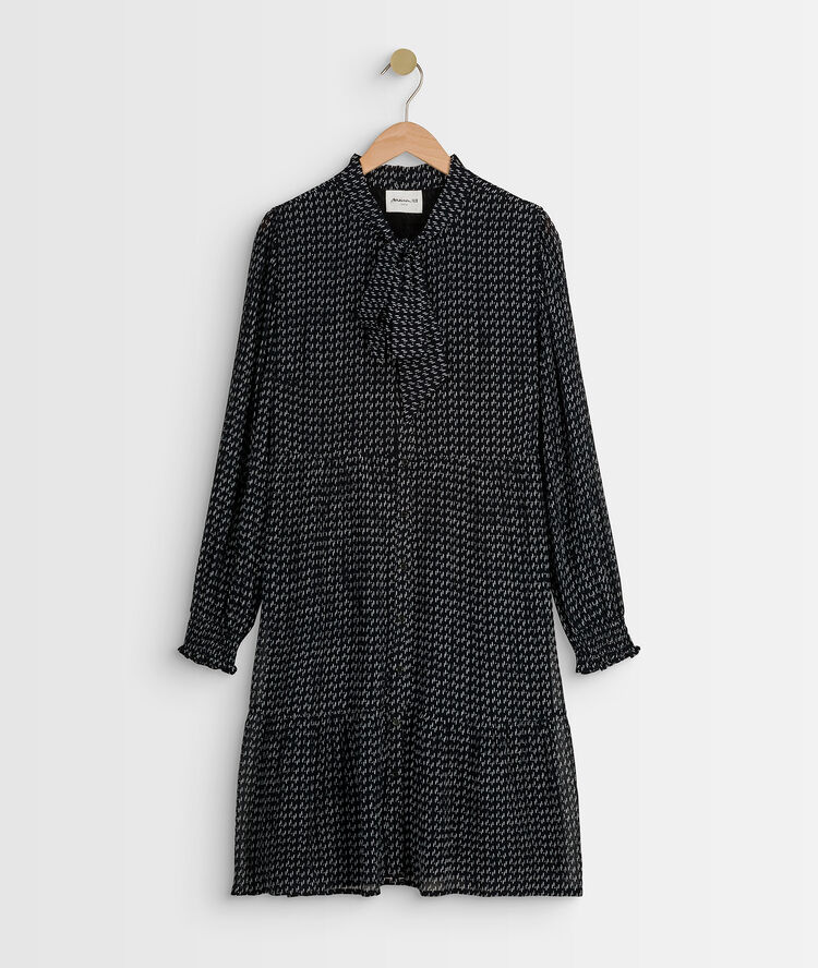Nikki printed dress noir.