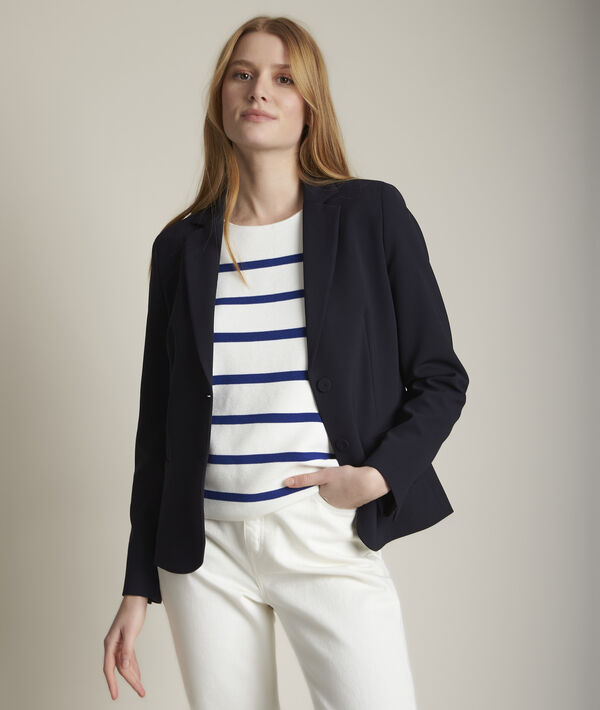 Macadamia striped ottoman jumper | 1-2-3 Macadamia striped ottoman jumper PhotoZ | 1-2-3