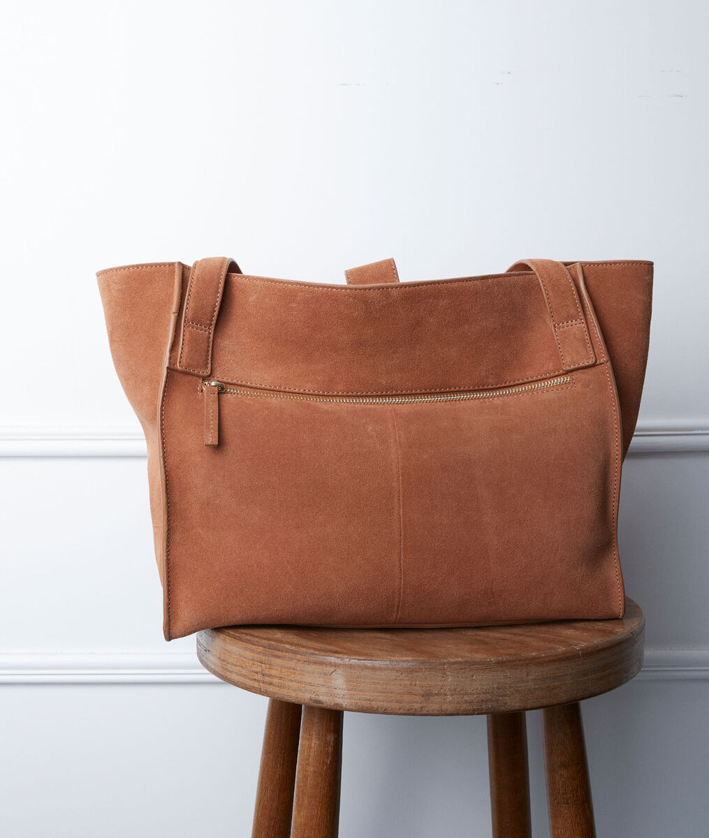 Djack camel-coloured tote bag | 1-2-3 Djack camel-coloured tote bag PhotoZ | 1-2-3