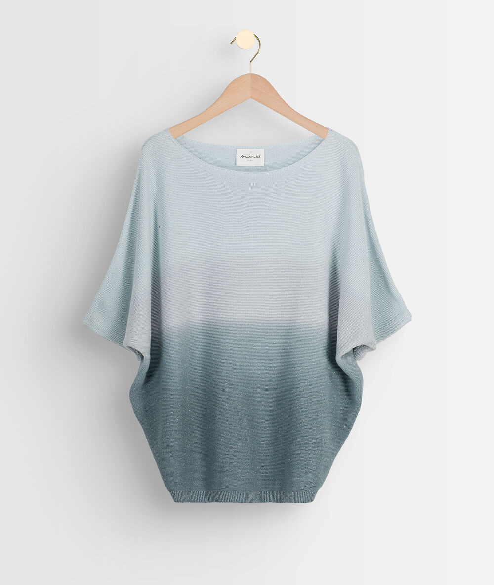 Ashley lightweight blue gradient jumper bleu.