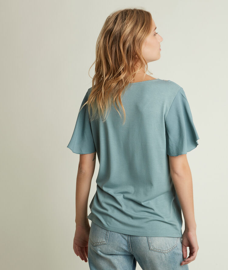 Divine dual-fabric slate grey top ardoise.