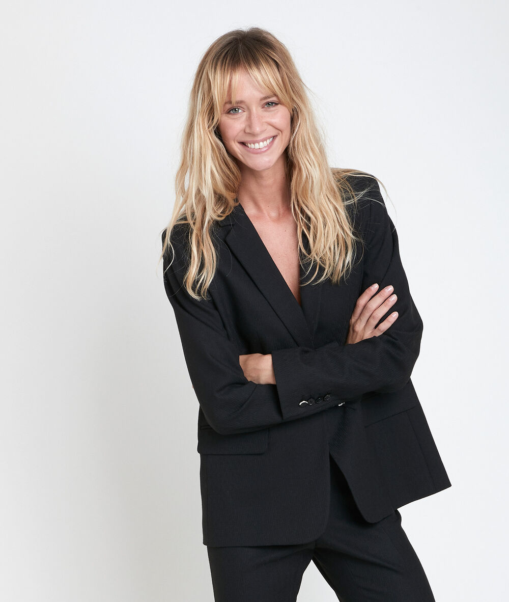 Tilissi long fancy jacket noir.