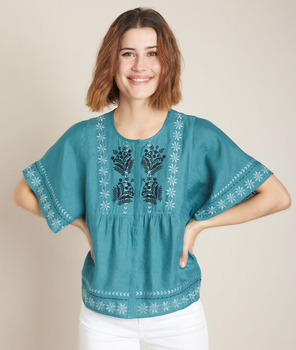 Ebira embroidered blouse | 1-2-3 Ebira embroidered blouse PhotoZ | 1-2-3
