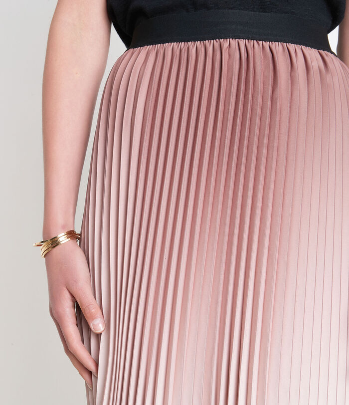 Elara pleated midi skirt in shades of pink PhotoZ | 1-2-3