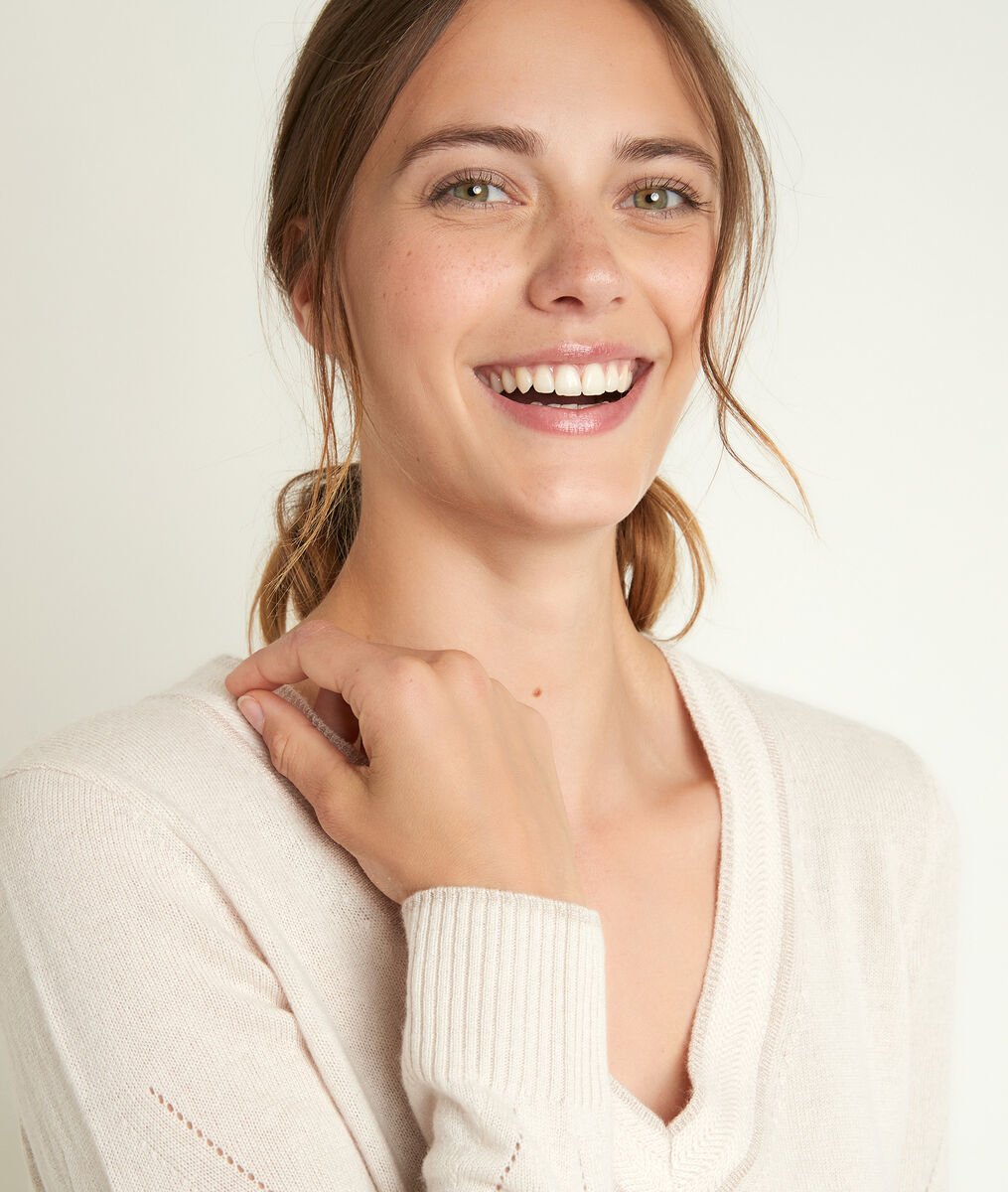 Rozane wool and cashmere pullover in blotting paper hue | 1-2-3 Rozane wool and cashmere pullover in blotting paper hue PhotoZ | 1-2-3