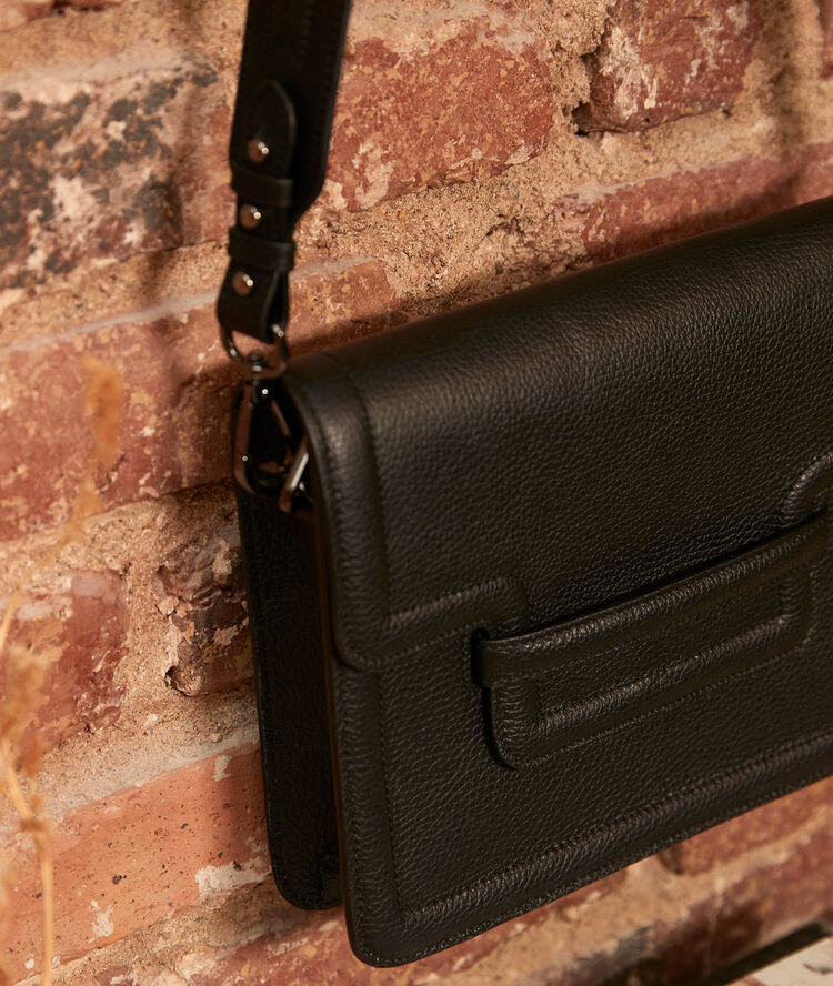 The black leather 123 black.