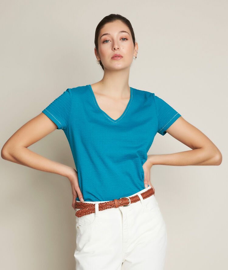 Reglisse blue t-shirt turquoise.