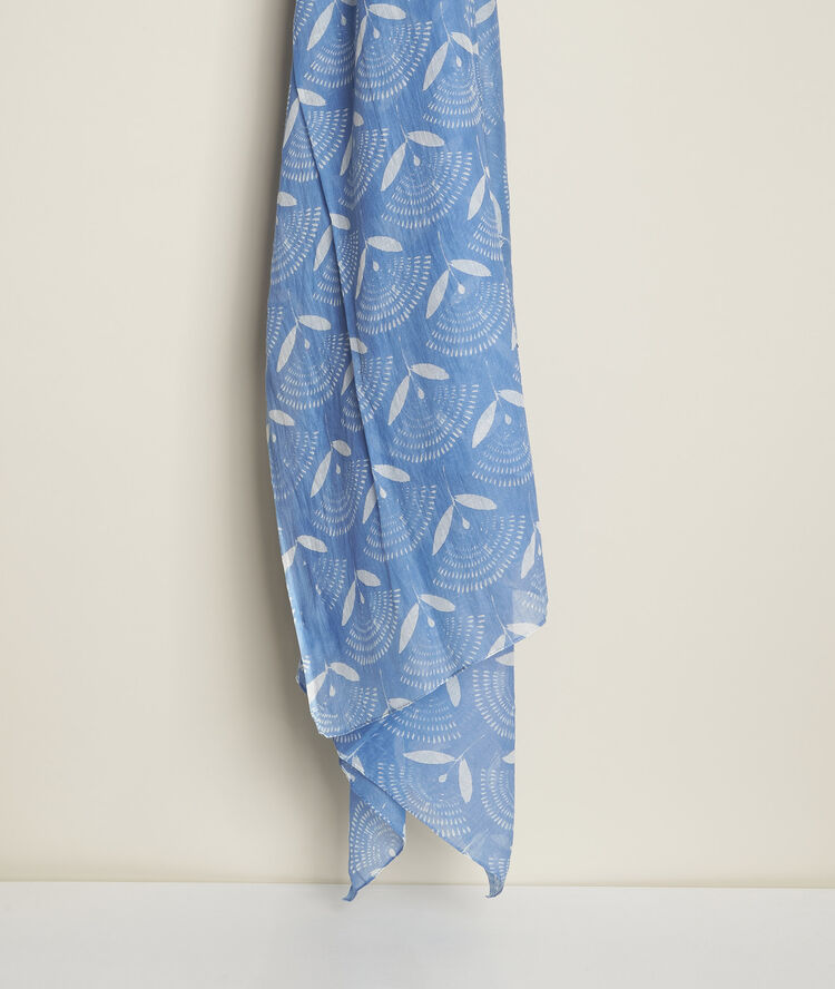 Capucine printed scarf pearly white.