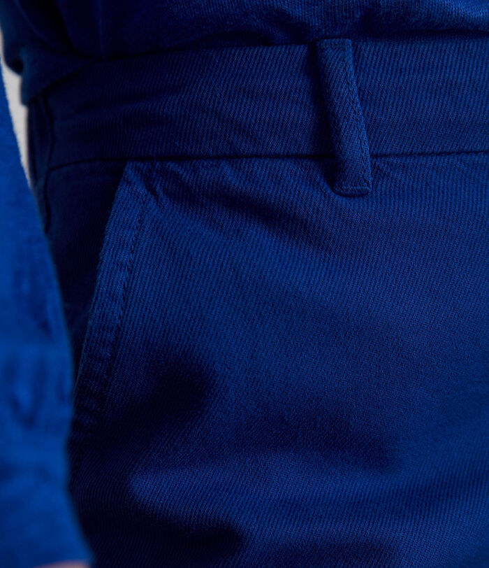 Leana royal-blue wide-leg cotton trousers  PhotoZ | 1-2-3