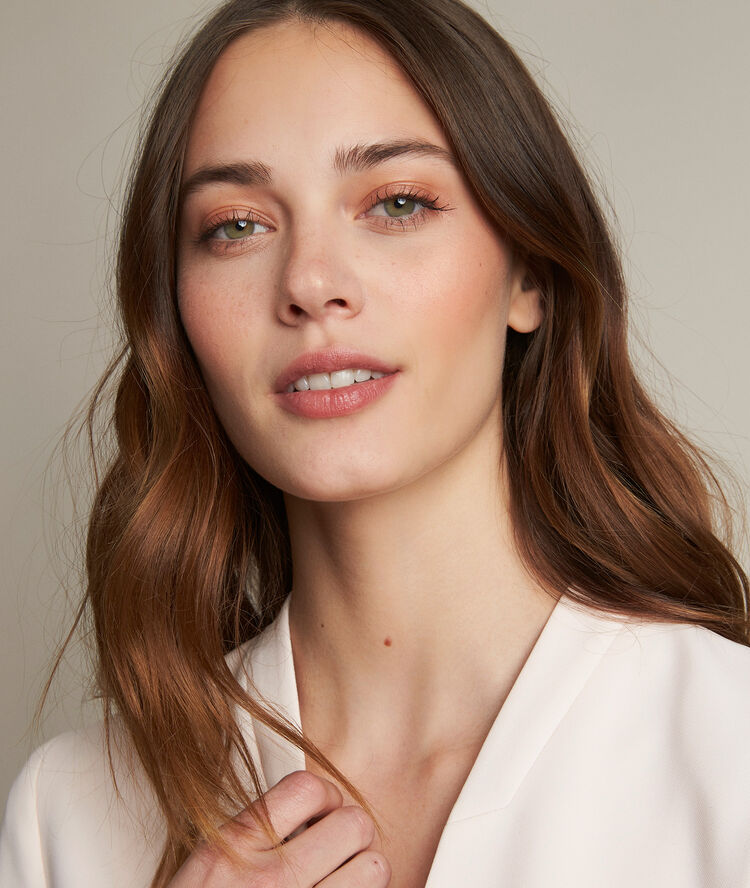 Clara nude microfibre jacket nude.
