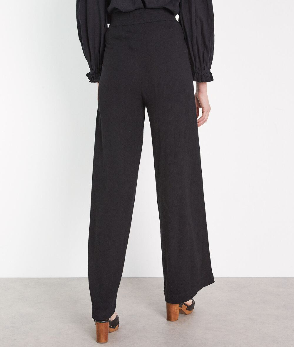 Sorel black wide-leg trousers PhotoZ | 1-2-3
