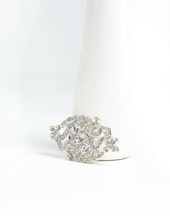 Xaviera silver plated intertwined brooch | 1-2-3 Xaviera silver plated intertwined brooch PhotoZ | 1-2-3