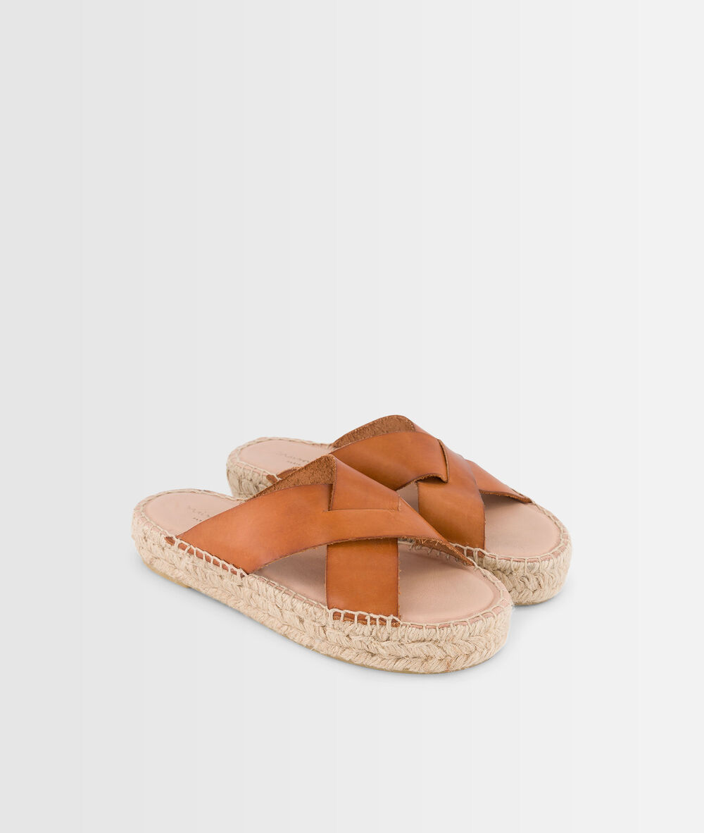 Gabriella camel mules bronze.