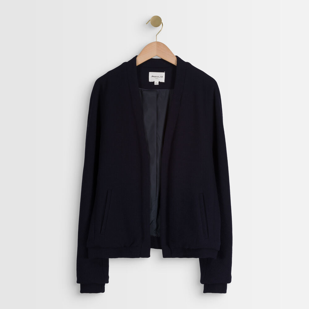 Pia navy seersucker jacket marine.