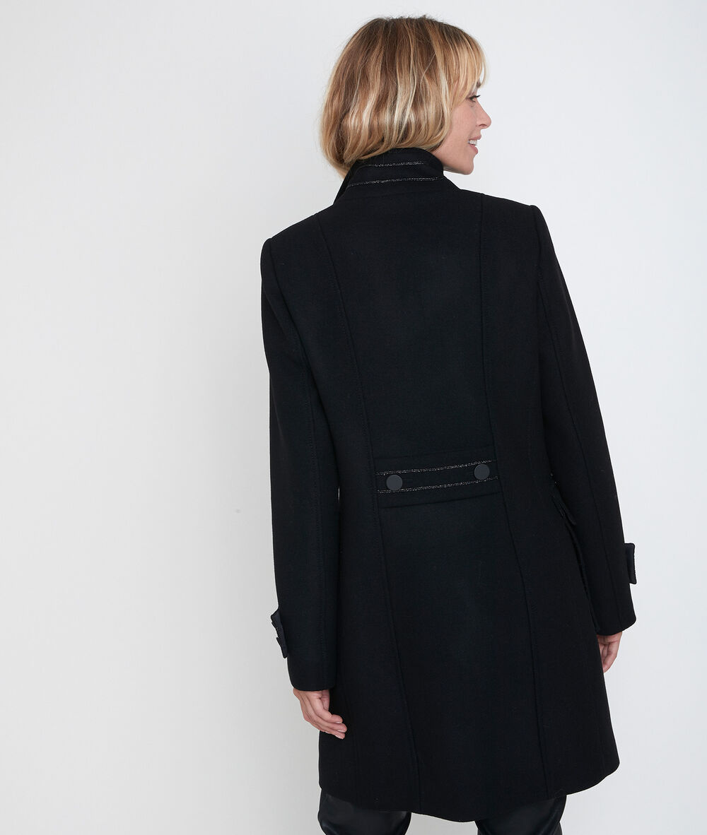 Osaka wool blend coat noir.