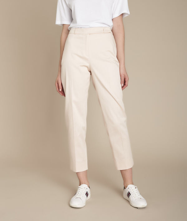 Rubis powder-coloured cigarette trousers | 1-2-3 Rubis powder-coloured cigarette trousers PhotoZ | 1-2-3