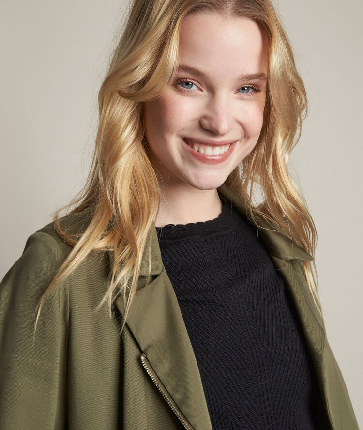 Lucie khaki tencel jacket khaki.