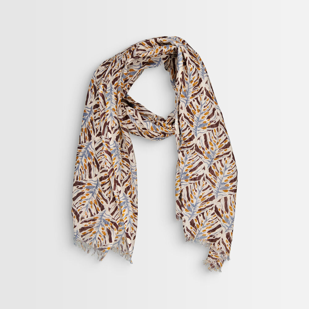 Brian printed cotton scarf mastic.