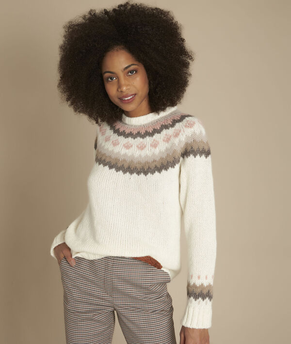 Foussia jacquard raw pullover | 1-2-3 Foussia jacquard raw pullover PhotoZ | 1-2-3
