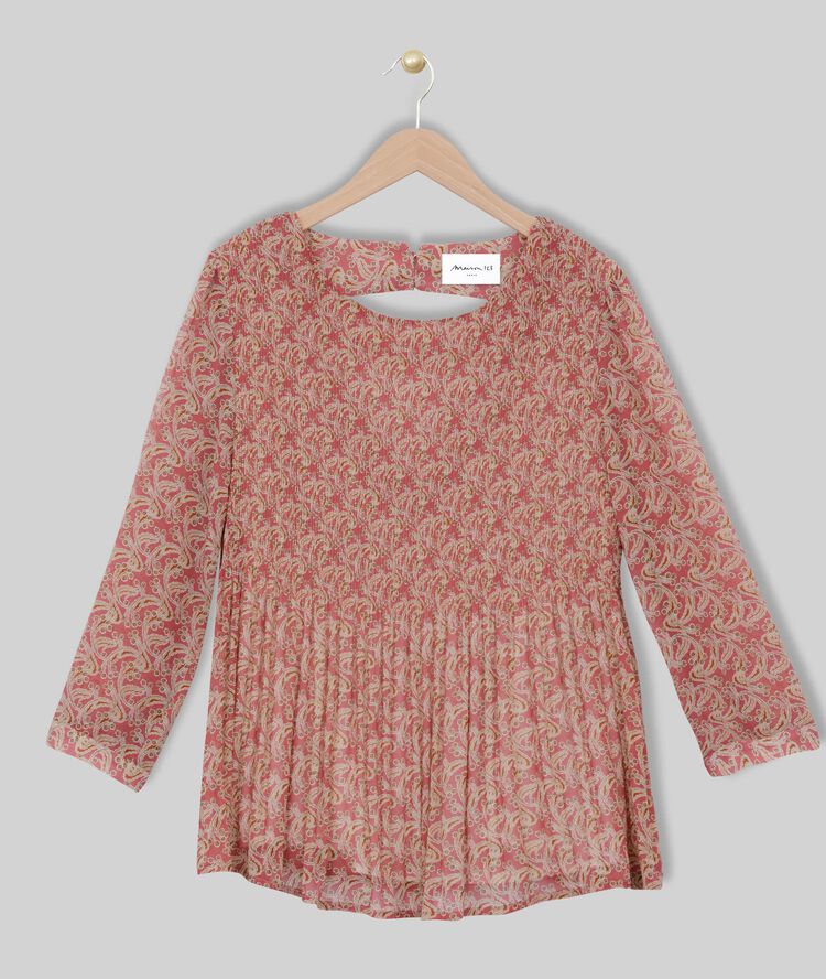 Elicia printed blouse cherry red.