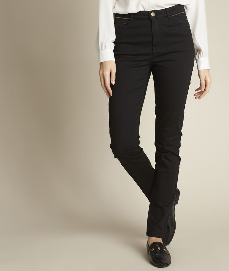 Amel slim-fit black jeans black.